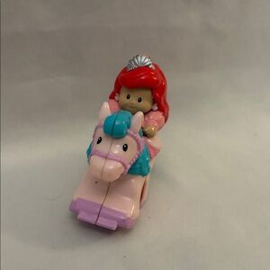 Princess Ariel Ride-On Little People Toy with Pink Horse